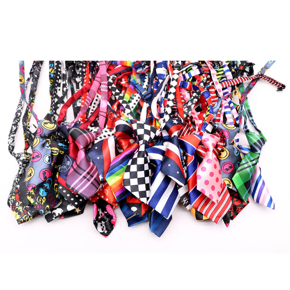 Lovely 50 pieces necktie collars for dogs and cats