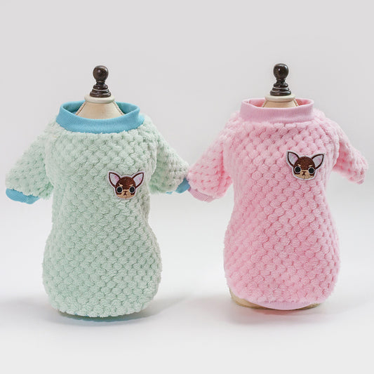 Elegant Turtleneck Dog  Knitwear Sweater