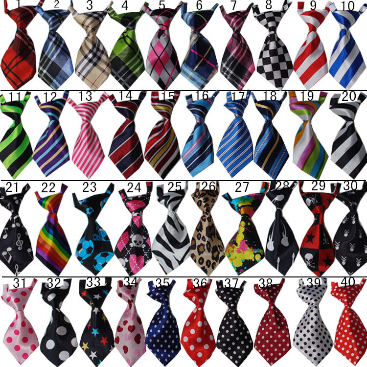 Lovely 50 pieces necktie collars for dogs and cats