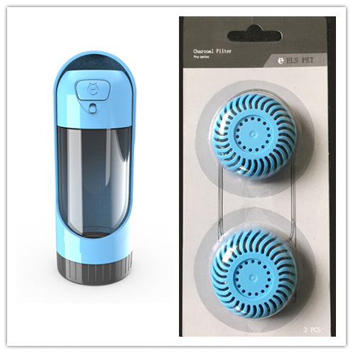 Portable Pet Dog Water Bottle And Drinking Bowls with filter