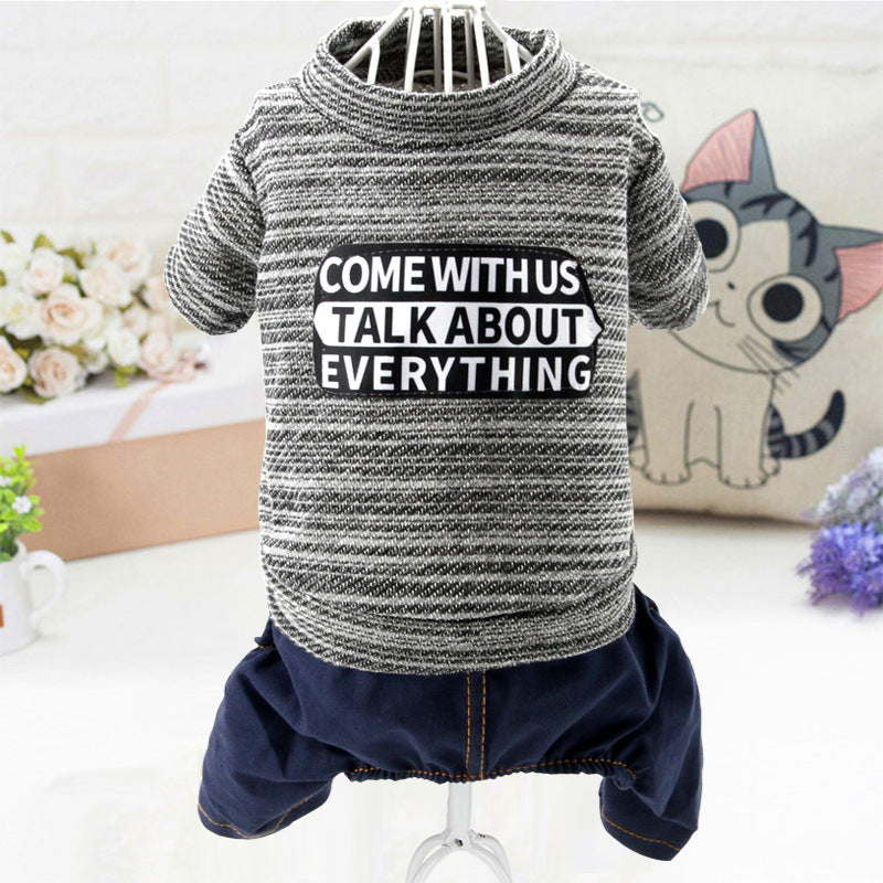 Pet Autumn and Winter New Teddy Puppy Clothing