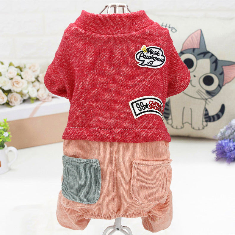 Pet Autumn and Winter New Teddy Puppy Clothing