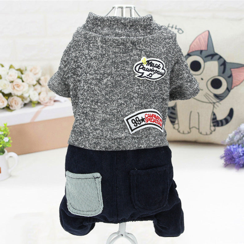 Pet Autumn and Winter New Teddy Puppy Clothing
