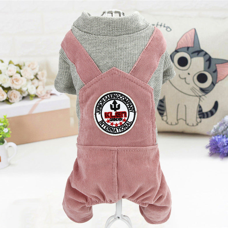 Pet Autumn and Winter New Teddy Puppy Clothing