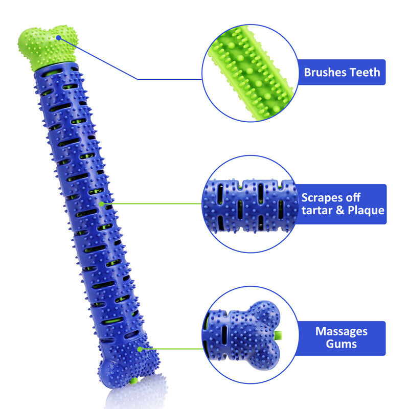 Pet Dog Molar Brushing Stick, Dog Chew Bite Teeth Cleaning Toothbrush