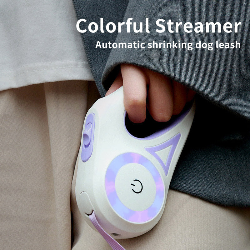 Retractable And Automatic Pet Dog Cat Traction Leash And Collar