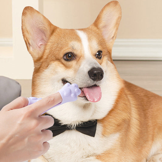 Pet Finger Toothbrush And Stain Removal