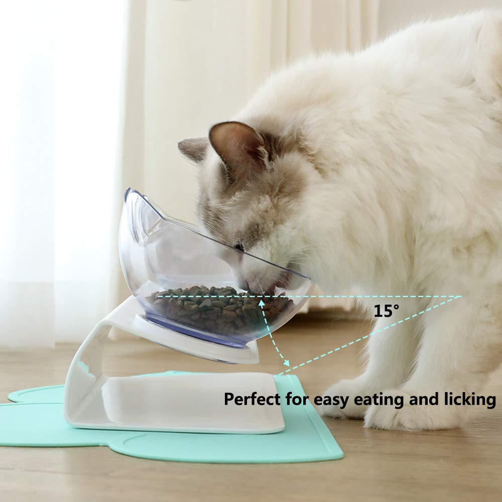 Non Slip Double Cat Bowl And Feeder With Raised Stand