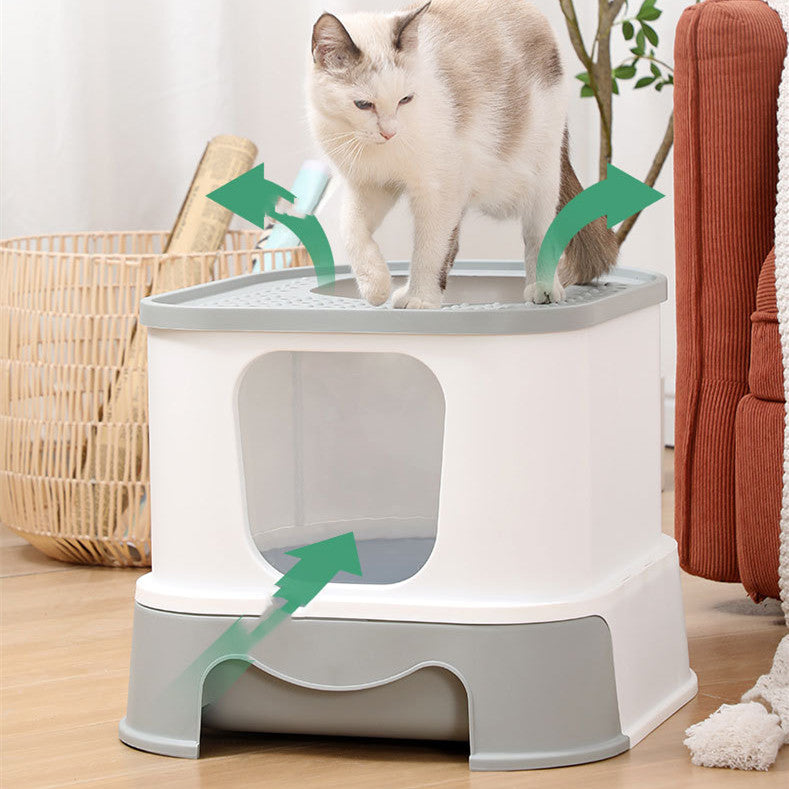 Litter Basin Cat Toilet With Splash Prevention