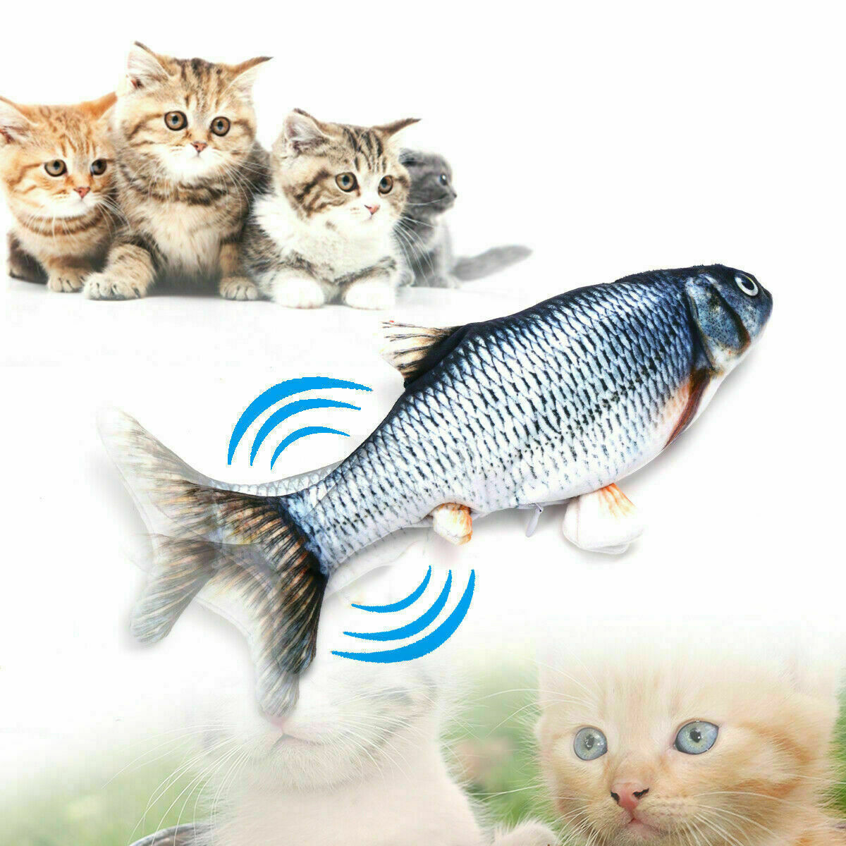 Electric Fish Jumping Dancing Realistic Cat Toy