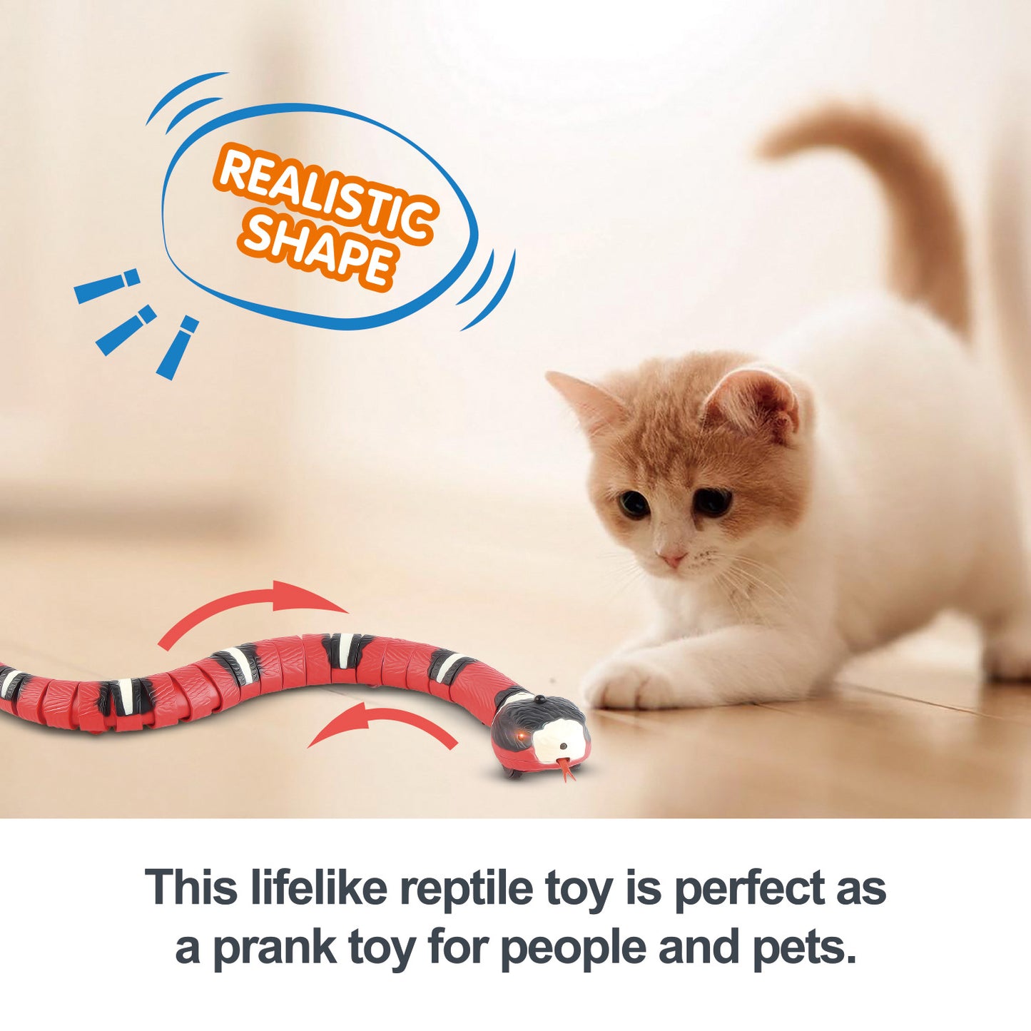 Smart Sensing Tricky Snake Interactive Cat Toys