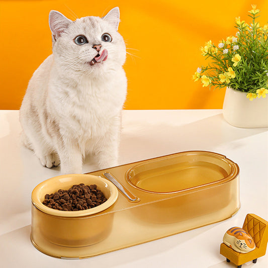 Pet Mixed Spoon Cat Diet Bowl