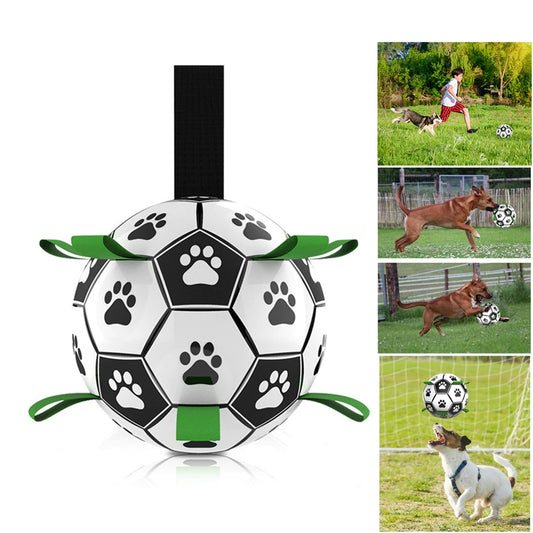 Interactive outdoor training Soccer Football  pet bite and chew balls for dog