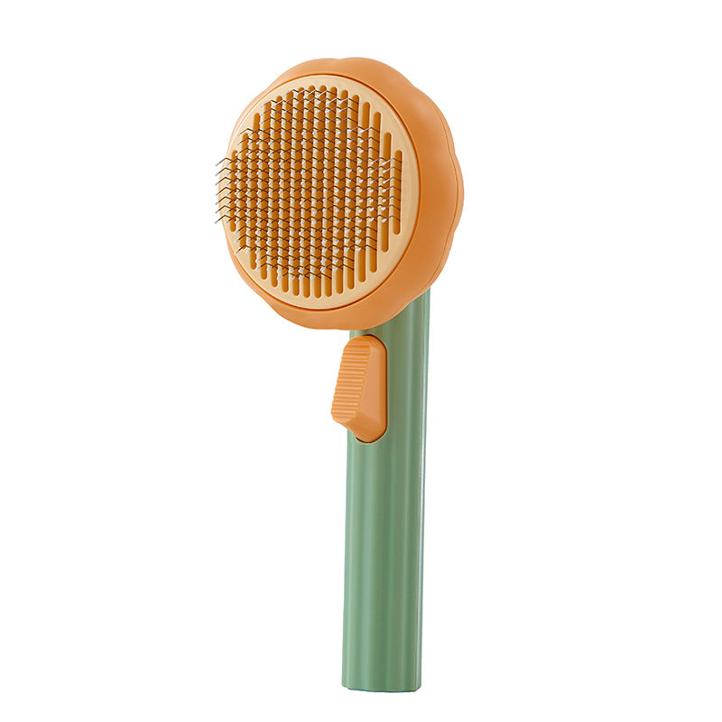Hand-held Steel Wire Self-cleaning Cat Comb and Looper for Hair Removal