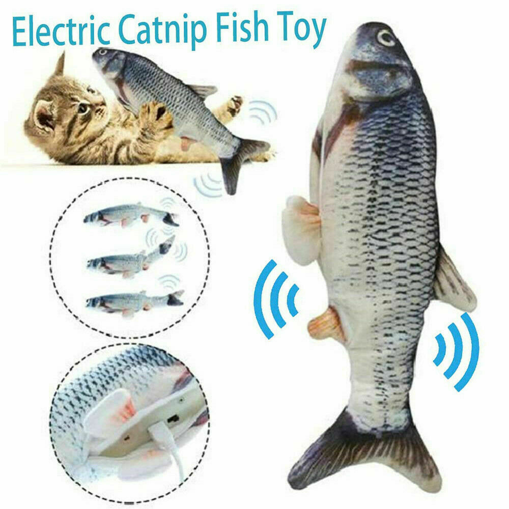Electric Fish Jumping Dancing Realistic Cat Toy