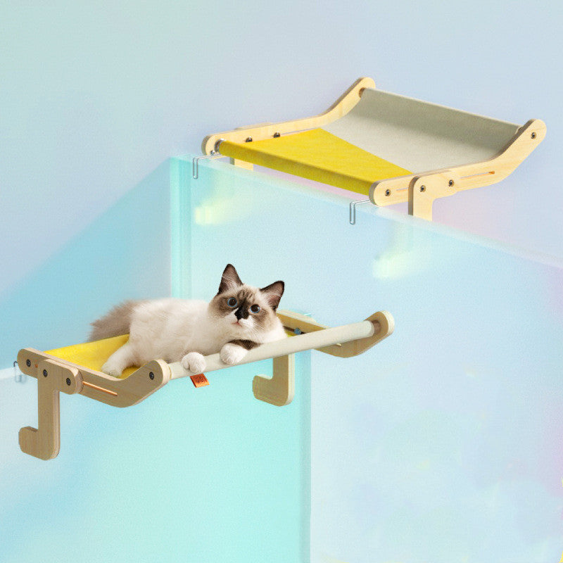 Window Glass Hammock | Hanging Cat Litter Windowsill
