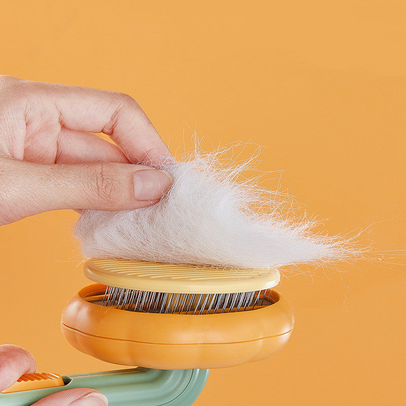 Hand-held Steel Wire Self-cleaning Cat Comb and Looper for Hair Removal