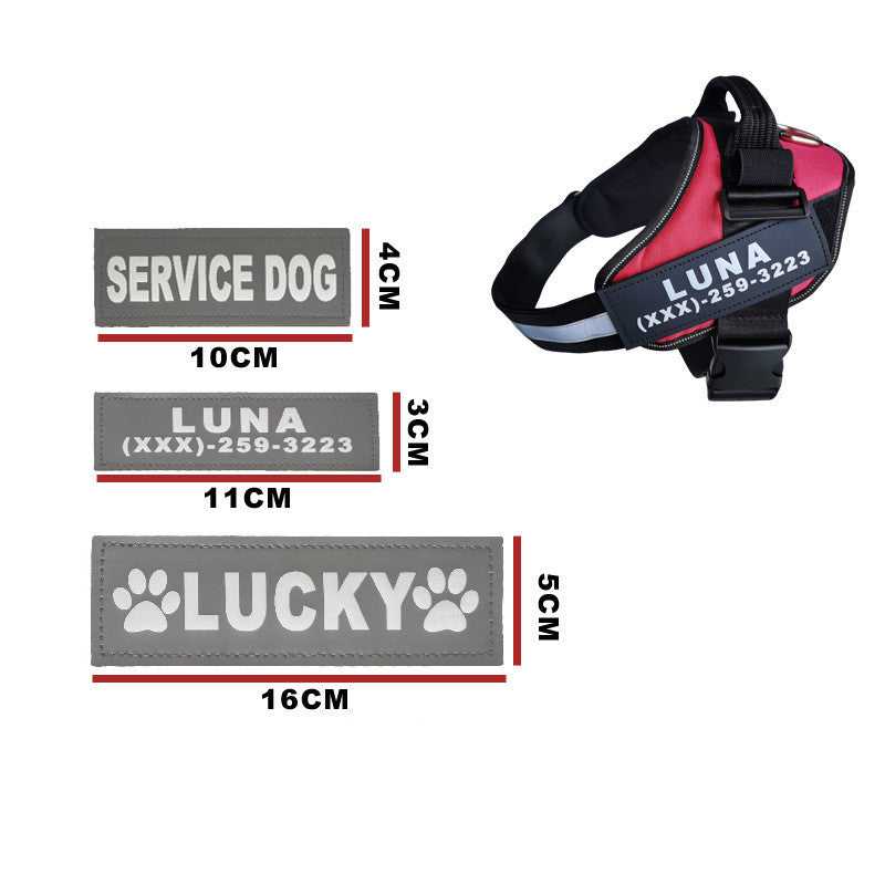 Pet Dog Chest Strap Sign DIY