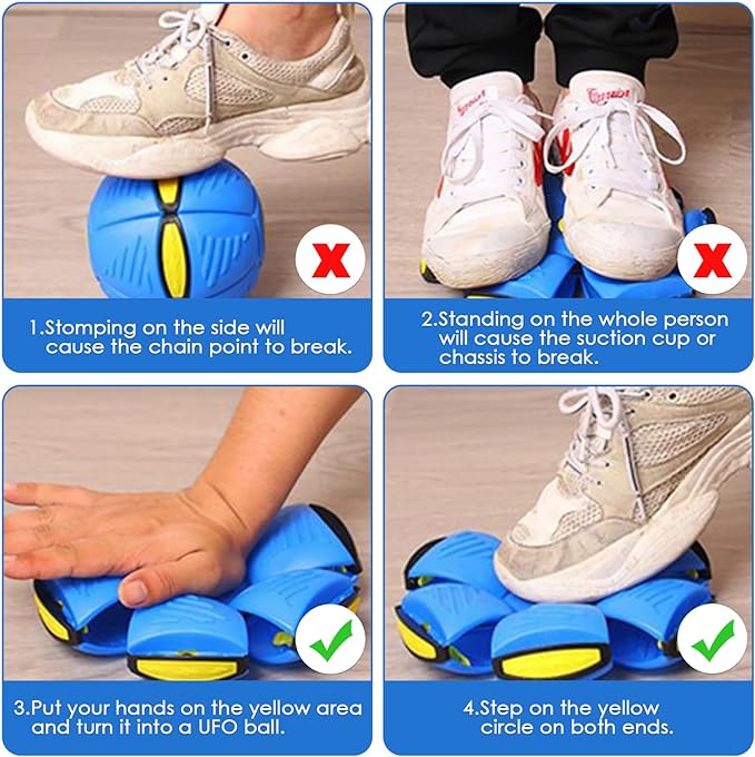 Flying UFO saucer shaped ball pet toys