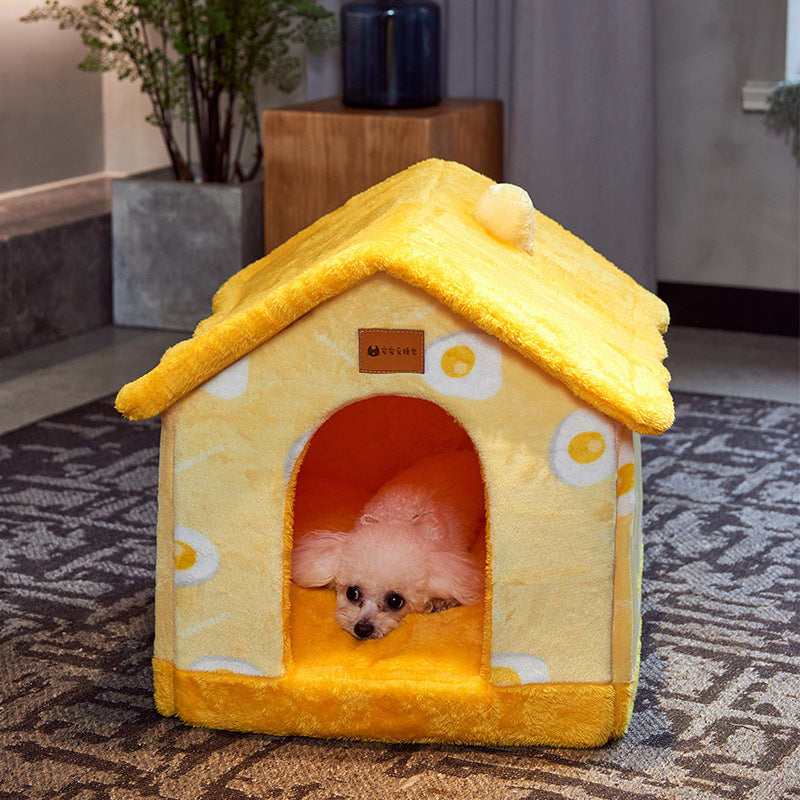 Comfortable And Cozy Warm Sofa Pet Cave/Sleep Kennel