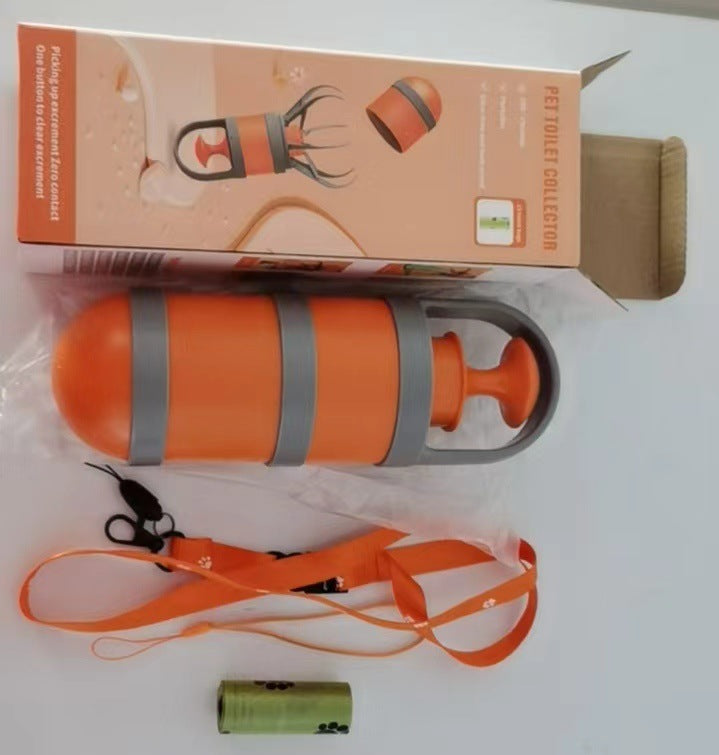 Handheld  Pet Poop Scooper with Claw Bag