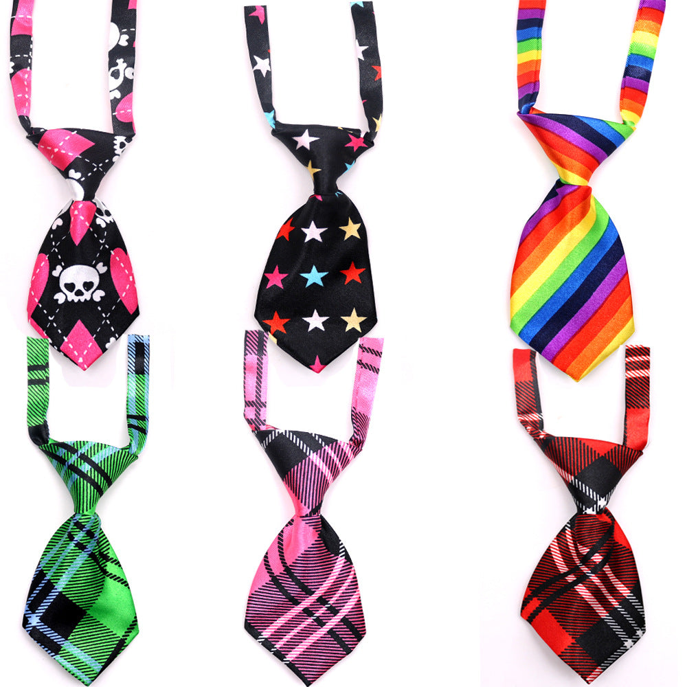 Lovely 50 pieces necktie collars for dogs and cats