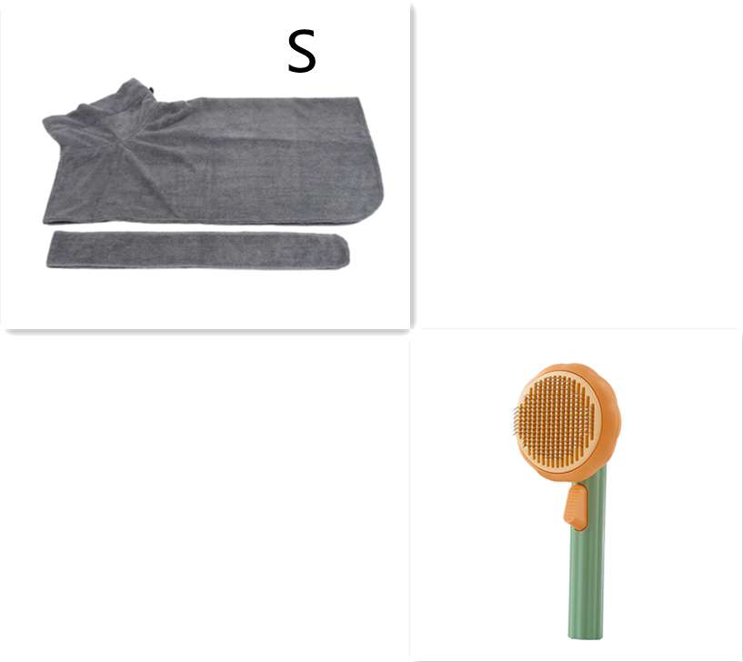Hand-held Steel Wire Self-cleaning Cat Comb and Looper for Hair Removal