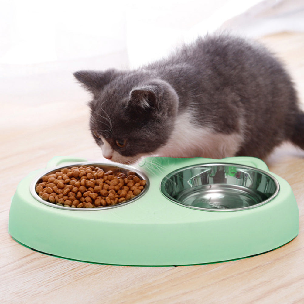 Pet Feeder Bowls  With Non-Slip Resin Station For Dogs And Cats