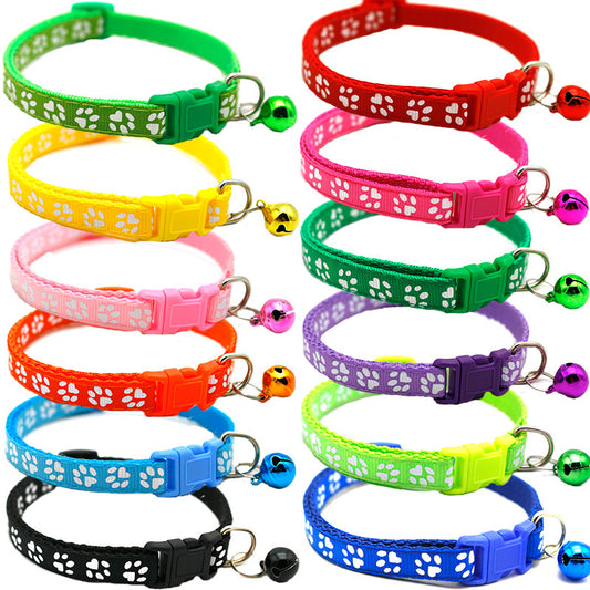 Cat And Dog Newborn Collars And Recognition Circles With Bells