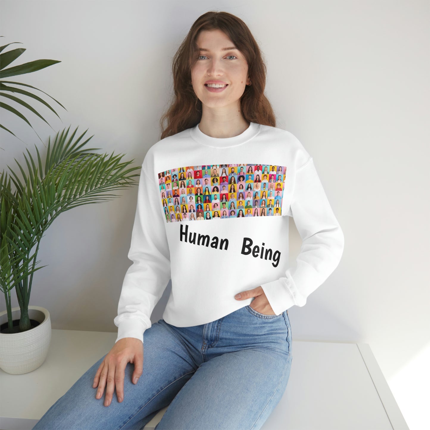 Human Heavy Blend™ Crewneck Sweatshirt