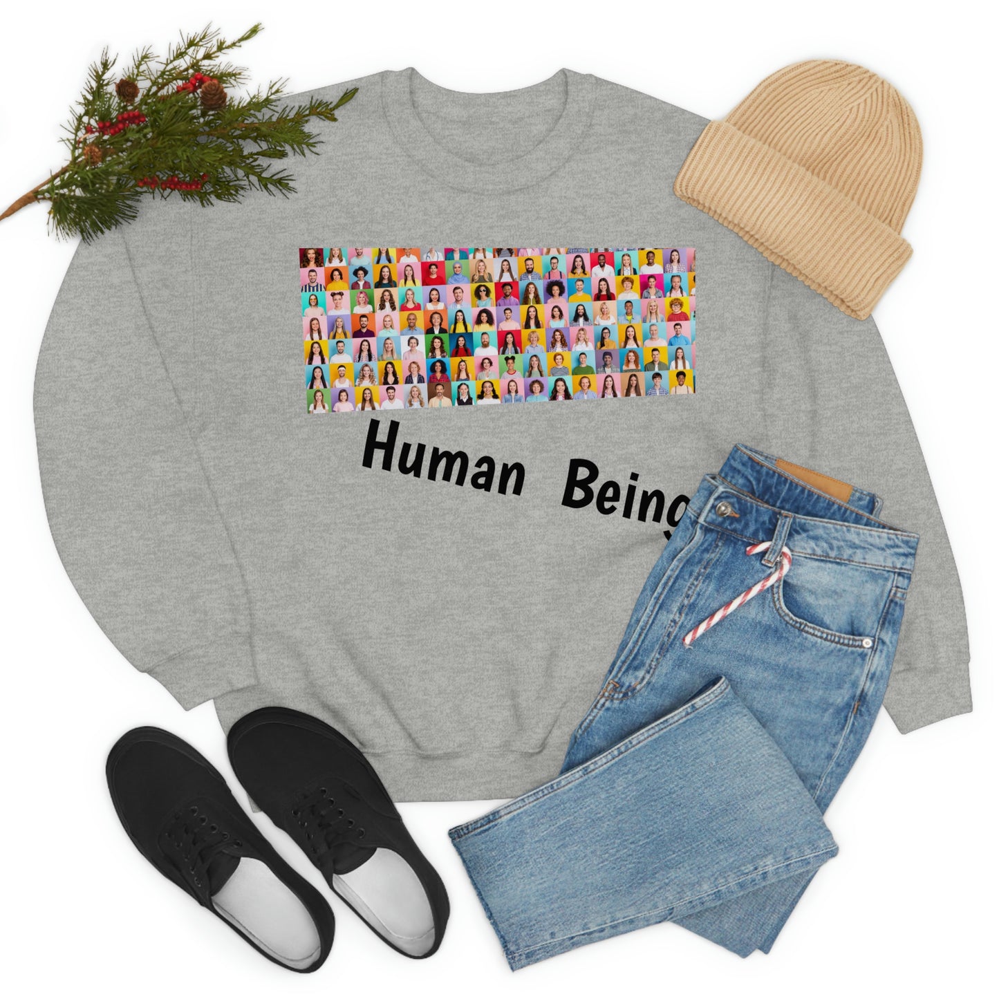 Human Heavy Blend™ Crewneck Sweatshirt